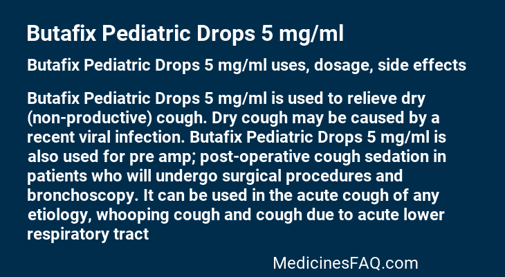 Butafix Pediatric Drops 5 mg/ml