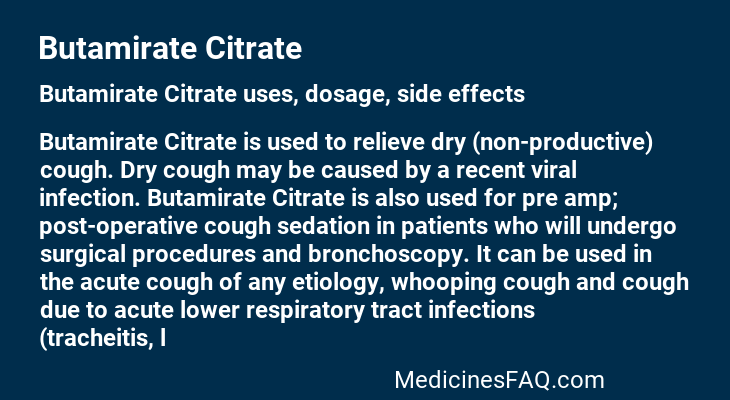 Butamirate Citrate