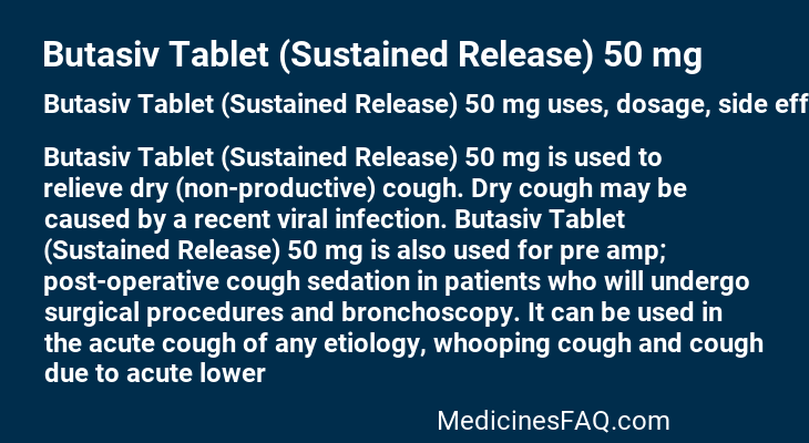 Butasiv Tablet (Sustained Release) 50 mg