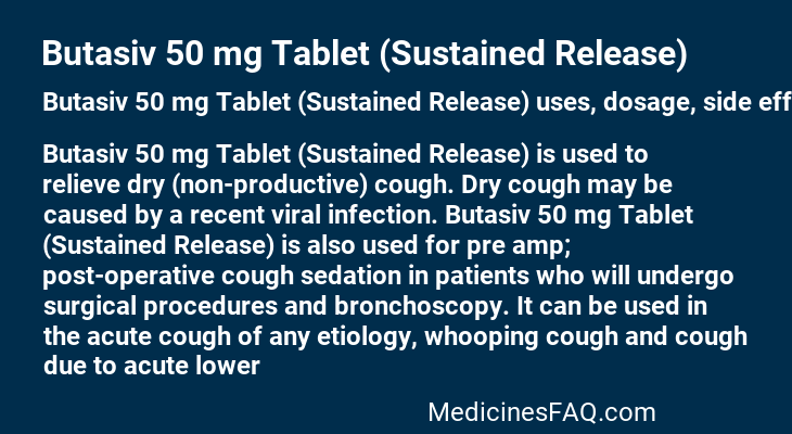 Butasiv 50 mg Tablet (Sustained Release)