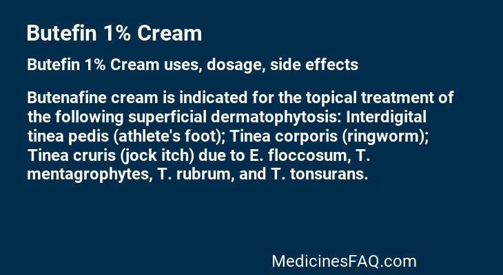 Butefin 1% Cream