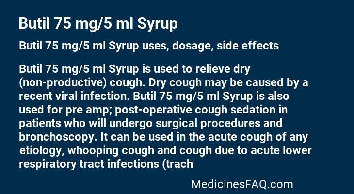 Butil 75 mg/5 ml Syrup