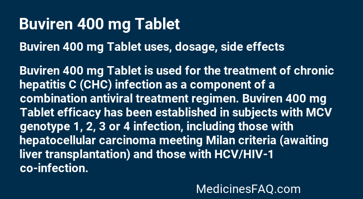 Buviren 400 mg Tablet