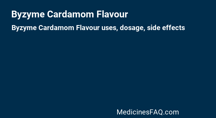 Byzyme Cardamom Flavour