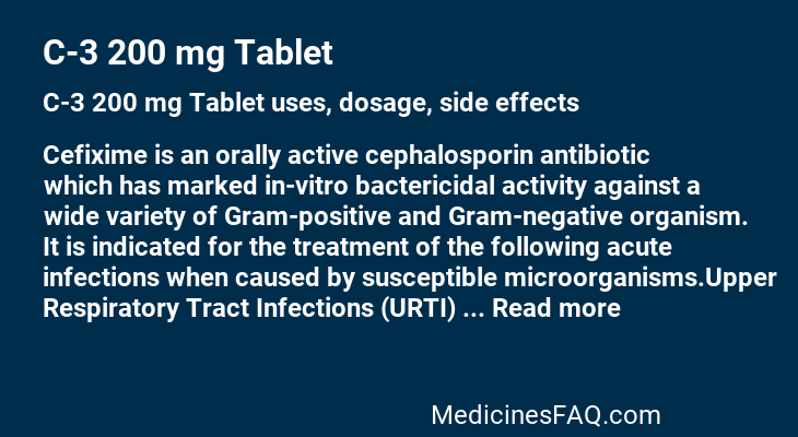 C-3 200 mg Tablet