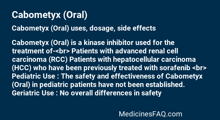 Cabometyx (Oral)