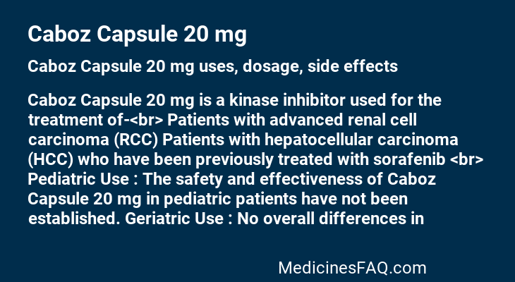 Caboz Capsule 20 mg