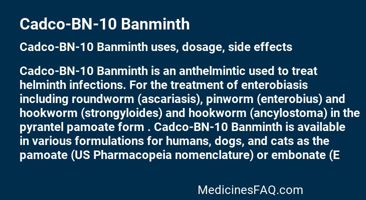 Cadco-BN-10 Banminth