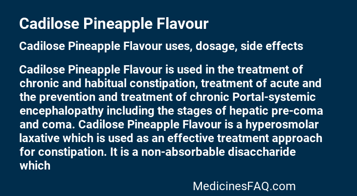 Cadilose Pineapple Flavour