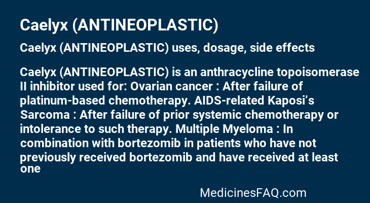 Caelyx (ANTINEOPLASTIC)