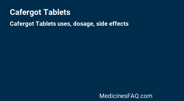 Cafergot Tablets