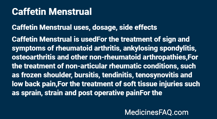 Caffetin Menstrual