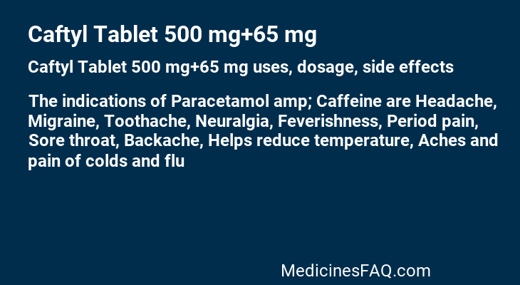 Caftyl Tablet 500 mg+65 mg