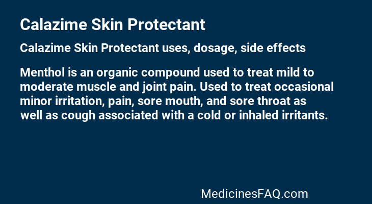 Calazime Skin Protectant