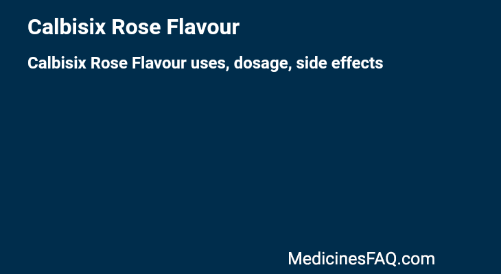 Calbisix Rose Flavour