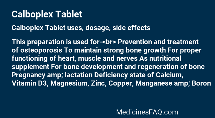 Calboplex Tablet