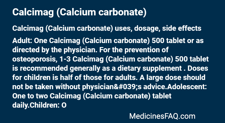 Calcimag (Calcium carbonate)
