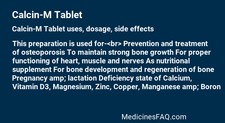 Calcin-M Tablet