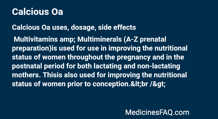 Calcious Oa