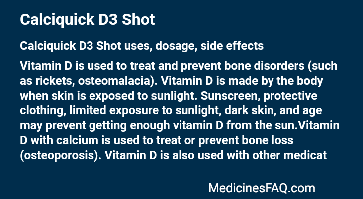 Calciquick D3 Shot