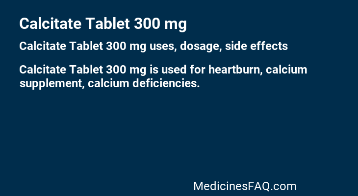 Calcitate Tablet 300 mg