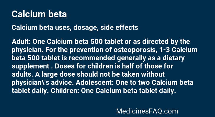 Calcium beta