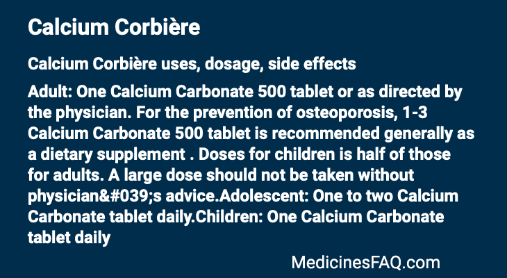 Calcium Corbière