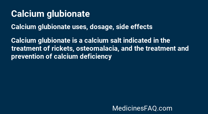 Calcium glubionate