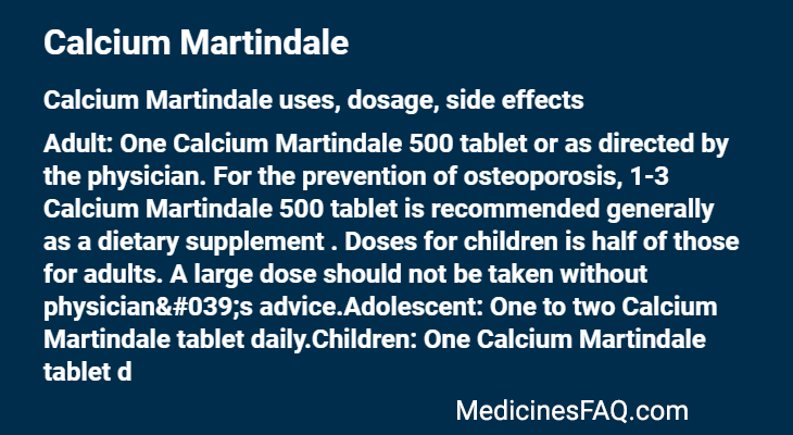 Calcium Martindale