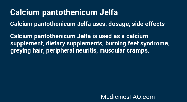 Calcium pantothenicum Jelfa