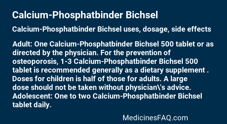 Calcium-Phosphatbinder Bichsel