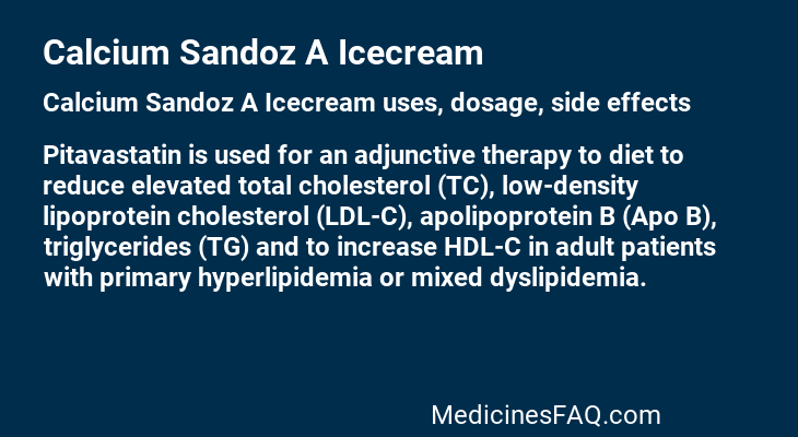 Calcium Sandoz A Icecream