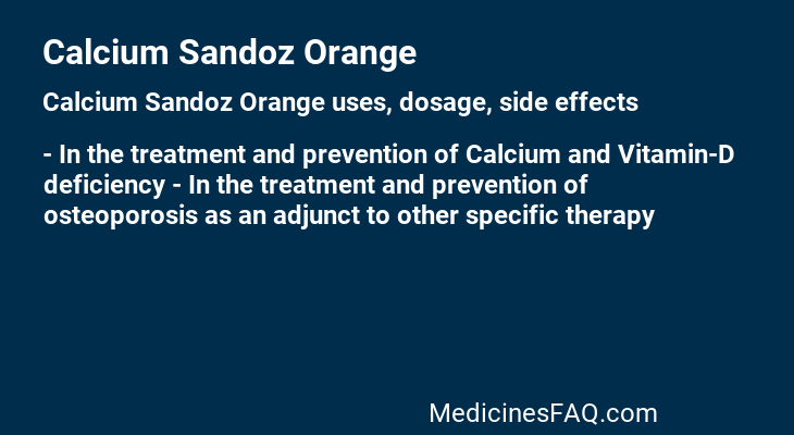 Calcium Sandoz Orange