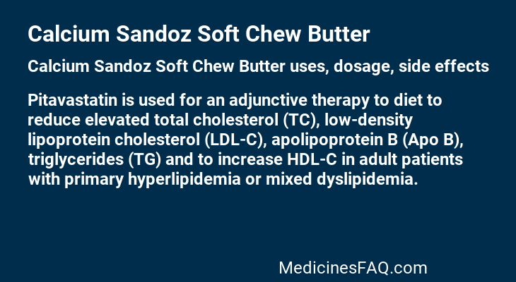 Calcium Sandoz Soft Chew Butter