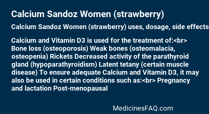 Calcium Sandoz Women (strawberry)