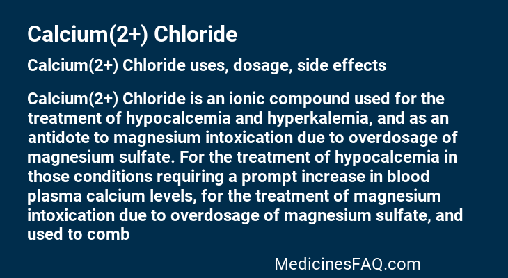Calcium(2+) Chloride