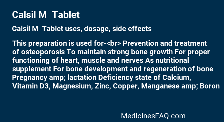 Calsil M  Tablet