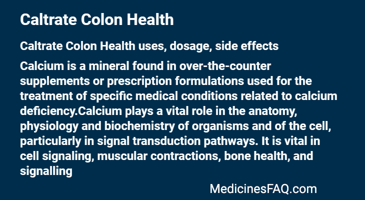 Caltrate Colon Health