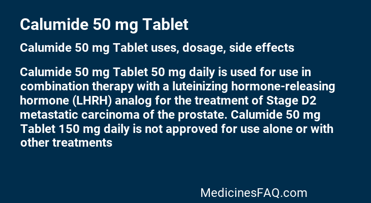 Calumide 50 mg Tablet