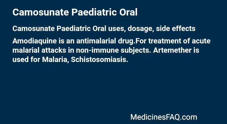 Camosunate Paediatric Oral