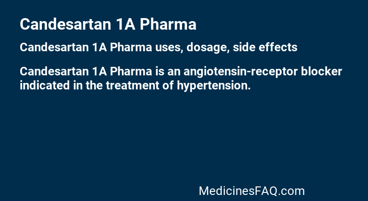 Candesartan 1A Pharma