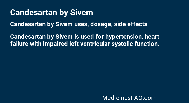 Candesartan by Sivem