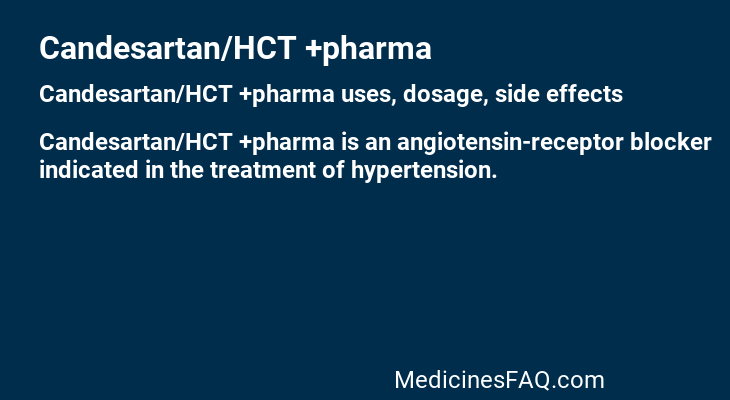 Candesartan/HCT +pharma