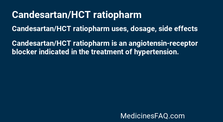 Candesartan/HCT ratiopharm