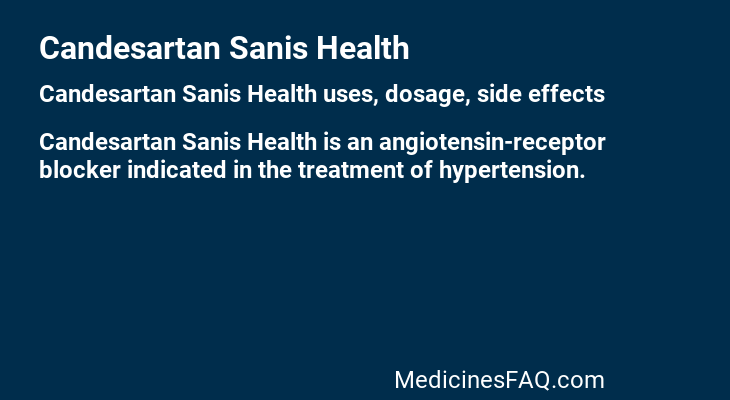 Candesartan Sanis Health