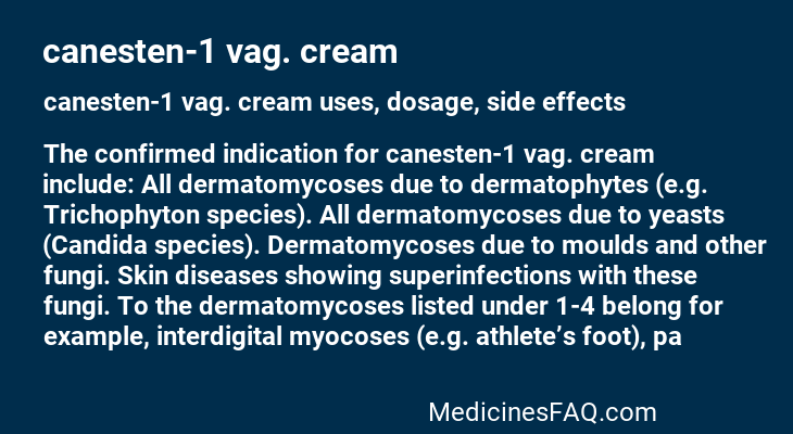canesten-1 vag. cream