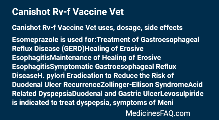Canishot Rv-f Vaccine Vet