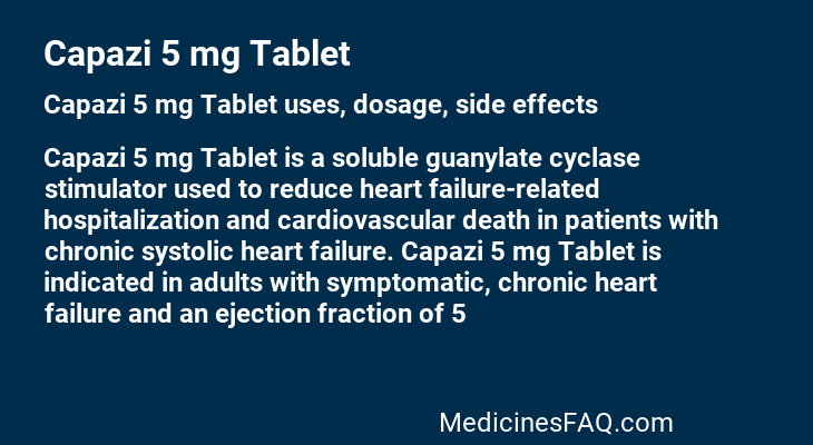 Capazi 5 mg Tablet