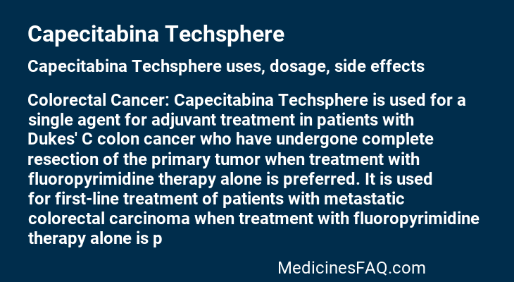 Capecitabina Techsphere