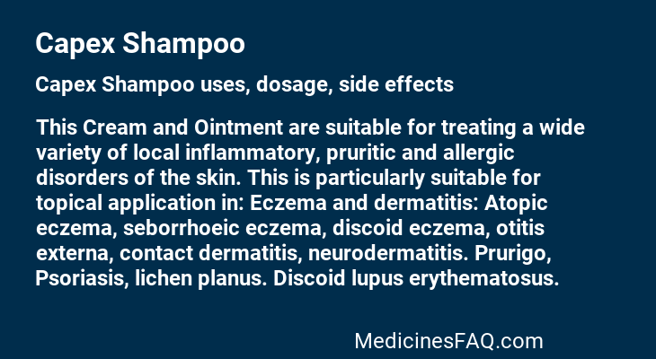 Capex Shampoo